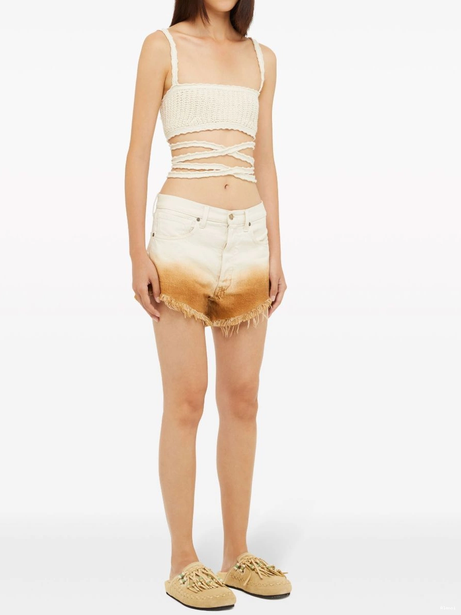 Cheap denim Hues Women Alanui Bright gradient shorts 0821